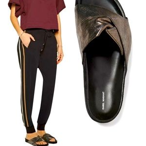 Isabel Marant boop bronze metallic slide 38